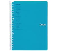Kokuyo Campus Smart Classeur à anneaux B5 rechargeable 26 trous avec 10 feuilles mobiles supplémentaires, jusqu'à 60 feuilles de remplissage pour travail et étude, importation du Japon (RU-SP706BG)