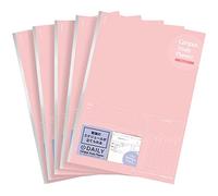 Kokuyo Campus Study Planner Lot de 5 cahiers journaliers lignés semi-B5 Rose clair 63 jours Importé du Japon (NO-Y80MD-LP)