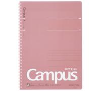 KOKUYO Campus SU-S111AT-P Carnet à anneaux souples semi-B5, A 7 mm, 29 lignes, 40 feuilles, rose, importation du Japon