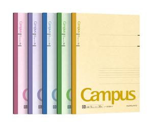 Kokuyo Campus Université de Tokyo, série Todai Carnet de notes ligné, Semi B5 (252x179x4mm), Lignes x35 doublées de 6 mm, 30 pages, Paquet de 5 blocs-notes avec 5 couleurs de couverture, Fabriqué au Japon 3CBNx5
