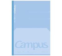 KOKUYO Carnet de composition Kimochii 17,8 x 25,4 cm ligné à pois, 30 feuilles de papier ligné universitaire, 1 carnet bleu B5 pour l'école et le travail, livre de fournitures scolaires pour prise de