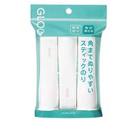Kokuyo Gloo TA-G312-3P Lot de 3 bâtons de colle carrés Couleur disparaissante Taille moyenne