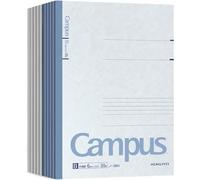 KOKUYO Lot de 10 cahiers Campus Semi-B5 179 × 252 mm Ligné 6 mm Bloc-notes 30 pages écriture lisse par 3BN10 du Japon