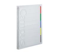 Kokuyo P173T Campus Slim Cahier 30 trous jusqu'à 65 feuilles Transparent Format A4