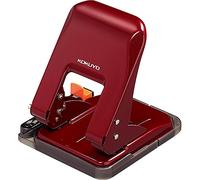 Kokuyo Perforatrice à 2 trous, capacité de 37 feuilles, taille parfaite pour les papiers A4/B5/A5 avec guide papier réglable et marqueurs de position, rouge (PN-G37R)