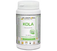 Kola noix Labofloral 150 gélules dosées à 280 mg - Complément alimentaire - Toniqu, fatigue, brûle-graisse- minceur - Fabriqué en france