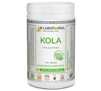 Kola noix Labofloral 500 gélules dosées à 280 mg - Complément alimentaire - Toniqu, fatigue, brûle-graisse- minceur - Fabriqué en france