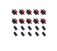 KOLACEN 10 Pcs Auto ATC Lame Standard Porte-Fusible Siège pour Voiture Bateau Camion SUV avec Couverture Noir + 10 Pcs 10 Amp Fusible Standard
