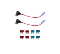 KOLACEN Adaptateur Add-a-Circuit 16 Gauge pour Fusible Type Standard 2 Pièces + 8 Pièces Standard 10Apm 15Apm pour Automobile Car Truck