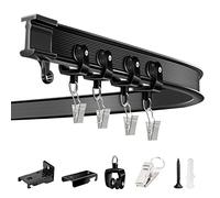 KOLAKO Rail de rideau de plafond flexible et pliable, très résistant, 4,2 m, séparateur de pièce, rail de plafond pour rideaux, camping-car, lit superposé, baie vitrée