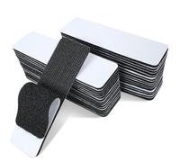 Kolamom 30 Scratch Autocollant Double Face, Scratch Autocollant 3 cm × 10 cm, pour Tapis, Coussins de Canapé, Noir