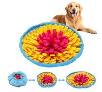 Kolamom Tapis à renifler pour chiens, taille réglable, antidérapant, anti-stress, 48 x 48 cm, bleu