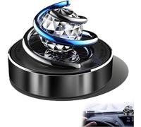 Kolarmo Mini Chauffage Cinétique Portable, Diffuseur Solaire Rotatif à Double Anneau pour Voiture (Noir) 2310231415