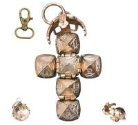 Kolarmo Mini pendentif sphère maçonnique transformable, design vintage à charnière avec symboles gravés, cadeau de collection franc-maçon rétro, 25G, Métal, Pas de gemme