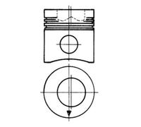Kolbenschmidt Piston 90730600 pour Case IH 500 2.9 1965-1972, International Harv.