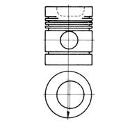 KOLBENSCHMIDT 91118600 Piston pour EBRO,VW