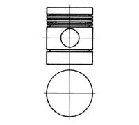 KOLBENSCHMIDT 91127600 Piston