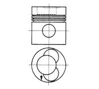 Piston KOLBENSCHMIDT 92581610