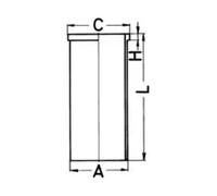 Kolbenschmidt Chemise de cylindre 89866190 pour Mercedes-Benz CLK (C209) 2.7 2002-2009