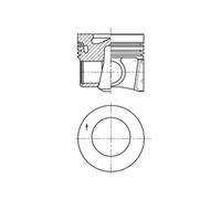 Kolbenschmidt Piston 41708600 pour Audi SEAT SKODA VW - VW Golf 1.6 TDI 13- 79.5STD