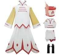 Kolegrial Déguisement ABEL avec Chapeau Homme Cosplay Season 2 Enfer Angel ABEL Blanc Uniforme Set Top Jupe et Gants pour Adulte Carnaval Halloween Party Masquerade Fancy Jeu de rôle Costume