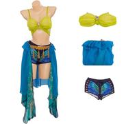 Kolegrial Déguisement Britney Femme Cosplay Britney Slave for You Sexy Performance Dance Outfit Top Pantalon Tablier Set pour Fancy Dress Up Carnaval Halloween Fête Anniversaire Masquerade Costume