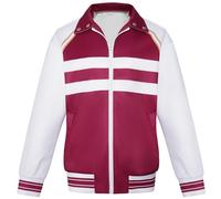 Kolegrial Déguisement Lucas Homme Cosplay Season 5 Lucas Sinclair Uniforme Casual Sport Veste à Poche Zippée pour Adulte Carnaval Halloween Party Masquerade Fancy Jeu de rôle Costume