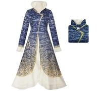 Kolegrial Déguisement Madame Morrible Femme Cosplay Wicked Sorcière Madame Morrible Manches Longues Impression Robe pour Carnaval Halloween Party Masquerade Théâtre Performance Costume