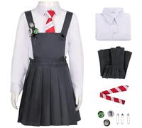 Kolegrial Déguisement Matilda Filles Cosplay Matilda The Musical Uniforme Set Jupe Chemise Cravate et Accessoires pour Carnaval Halloween Party Masquerade Théâtre Performance Fancy Costume