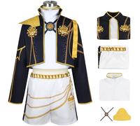 Kolegrial Déguisement Rumi Filles Cosplay Démon Chasseur Rumi Noir Performance Show Uniforme Set Veste et Top Pantalon avec Accessoires pour Carnaval Halloween Party Anniversaire Masquerade Costume