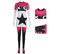 Kolegrial Déguisement Verosika Femme Cosplay Enfer Démons Verosika MayDay Uniforme Set Robe Collants et Bandeau pour Adulte Carnaval Halloween Party Masquerade Fancy Jeu de rôle Costume