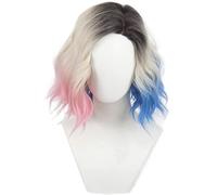 Kolegrial Enid Sinclair Cosplay Perruque Femme Coloriage Epaule Longue Perruques Déguisement Carnaval Halloween Fête Mascarade Wolf Girl Enid Sinclair Costume Accessoires Anime Wig