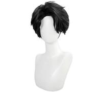 Kolegrial Jinu Cosplay Perruque Homme Noir Courte Perruques Déguisement Carnaval Halloween Fête Mascarade Démon Chasseur Saja Boys Jinu Costume Accessoires Anime Wig