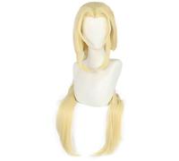 Kolegrial Tsunade Cosplay Perruque Femme 100CM Long Cheveux Raides Perruque Déguisement Anime Ninja Tsunade Halloween Carnaval Fête Anniversaire Mascarade Costume Accessoires Wig