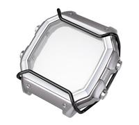 Kolexchi Boîtier de montre et pare-chocs en acier inoxydable compatible avec Casio AE-1200 AE-1300, lunette en métal avec barre d'absorption de chocs pour homme, kit de Mod pour AE1200WHD AE-1200WH AE