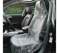 KOLHOFFR JESUNK Lot de 100 Housses de siège jetables universelles en Plastique pour sièges d'avion, chaises de Salon, sièges de Restaurant, sièges de Bus et Plus Encore