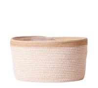 Kolibri Home | Jardinière en roseau blanc - Pot décoratif en osier Ø30 cm pour plantes et orchidées