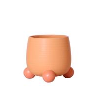 Kolibri Home | Rolling Pot en céramique couleur pêche - Ø9cm - Ludique et coloré