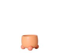 Kolibri Home | Rolling Pot en céramique couleur pêche - pot décoratif Ø6cm pour des intérieurs colorés