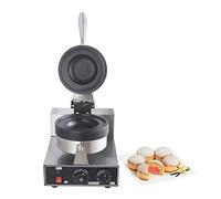 Kolice Commercial Gelato Panini Press Machine, Donut Ice Cream Dessert Italie Ice Cream Sandwich Press Burger Maker- 1300W, Timer et contrôle de la température