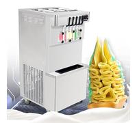 Kolice commercial lourd service certificat ETL 3 + 2 saveurs mixtes machine à glace douce réservoirs supérieurs réfrigérés panneau de commande tactile, distributeur transparant complet