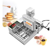 Kolice Commercial Mini Donuts Making Machine Frying Donuts Makchine - Production de 4 rangées, trémies de 5,5 L, comptage automatique