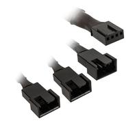 Kolink 1-3 Pwm Lüfter Splitterkabel - 35 Cm, Geflochten, Schwarz