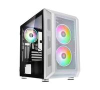 Kolink Boîtier PC Citadel Mesh Mini-Tour Micro-ATX Verre trempé Vide avec ventilateur Blanc