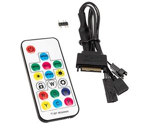 Kolink Contrôleur Inspire L1 3-Pin 5V ARGB - Télécommande sans Fil inclue - pour Les diodes RGB adressables, Dont Phanteks et Corsair
