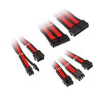 Kolink Core Adept Braided Cable Extension Kit Jet Black/Racing Red