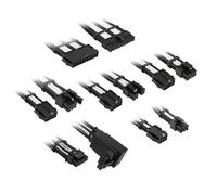 Kolink Kit rallonge de câbles tressés 12V-2x6 Typ 2 – Jet Black/Brilliant White