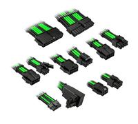 Kolink – Kit rallonge de câbles tressés Core Pro – 12V-2x6 Typ 2 – Venom Green