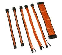 Kolink COREADEPT-EK-ORN : Set de 6 câbles d'alimentation internes, Longueur 0.35m, Connecteurs Mâle/Femelle, 1x 20+4pin, 1x 8pin, 1x 4+4pin, 3x 6+2pin, AWG16, Cuivre, PET Orange.