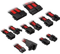 Kolink COREPRO-EK-12VT1 Set de câbles tressés Jet Black / Racing Red Extension de câbles